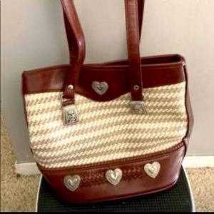 Woman’s vintage leather purse